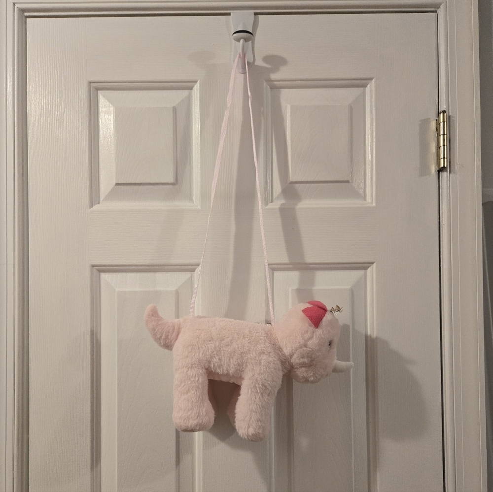 Cute Pink Dinosaur Plush Purse